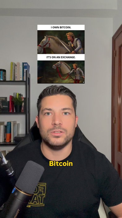 reel de Instagram: Si tienes bitcoin en exchanges, realmente no son tuyos.